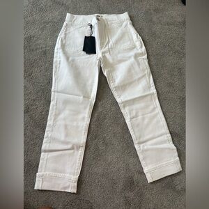 PAIGE White cuffed pants